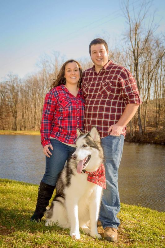 With Yukon at a Pond