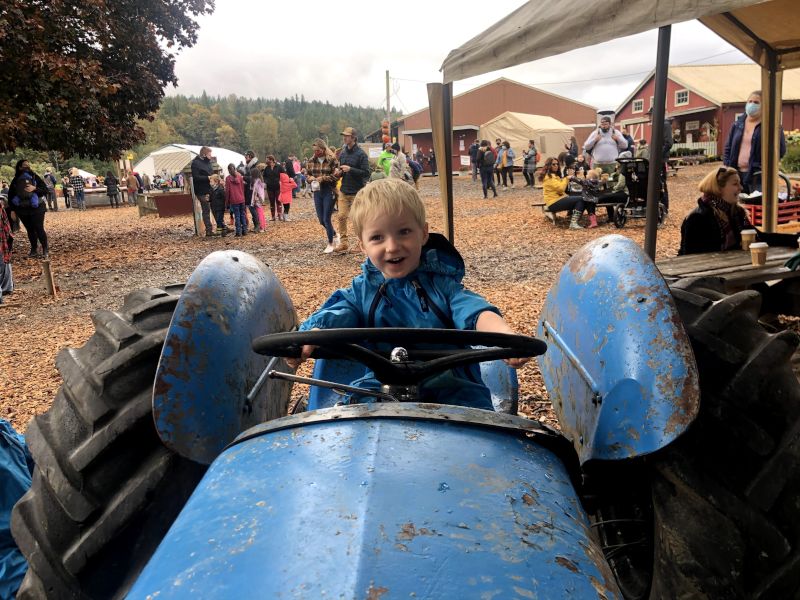 Tractor Ride at the Pumpkin Patch