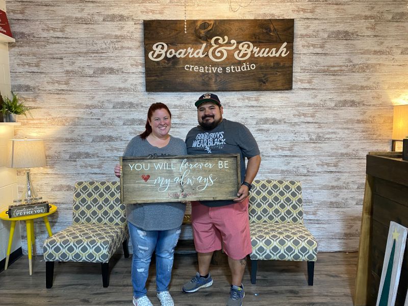 Painting Date Night - Our Finished Project