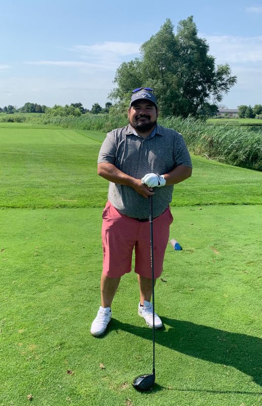 John Enjoys Golfing With Friends