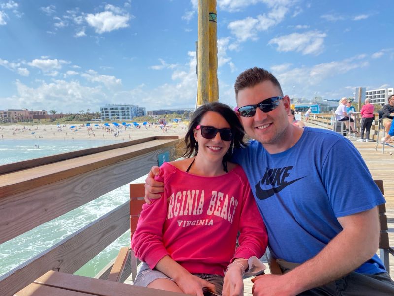 Lunch on the Cocoa Beach Pier in Florida