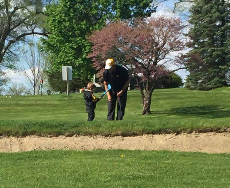 Brady & Sam Golfing