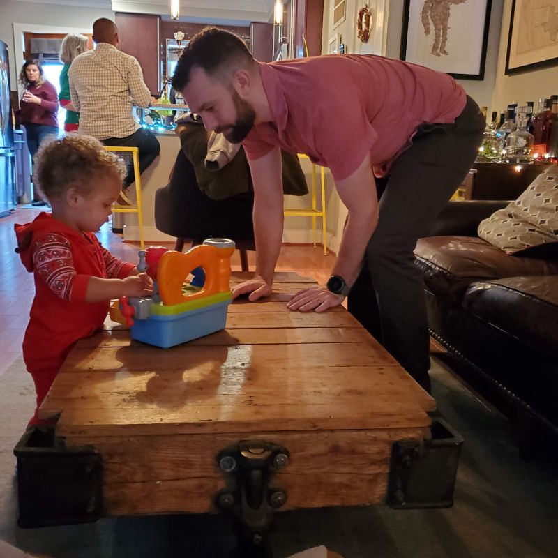 Sam Playing With Our Friends' Son