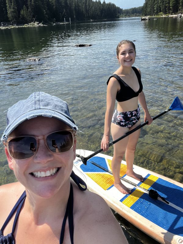 Jodi & Kenadie Paddle Boarding