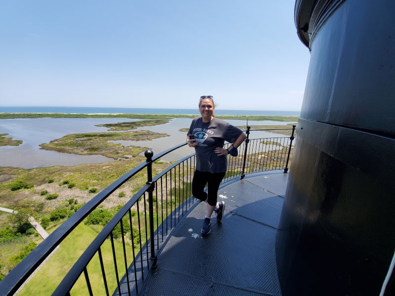 At the Top of a Lighthouse in the Outer Banks