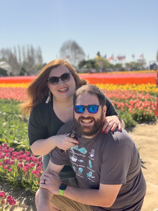 At the Annual Spring Tulip Festival