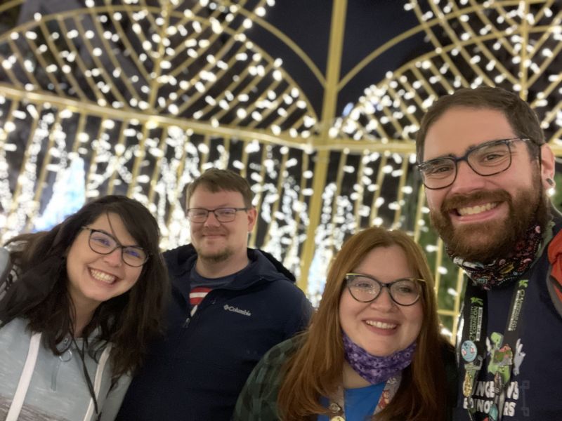 Enjoying Christmas Lights With Our Best Friends