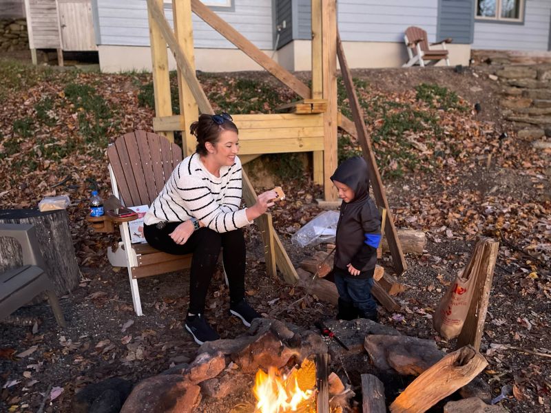 Making S'mores on Vacation
