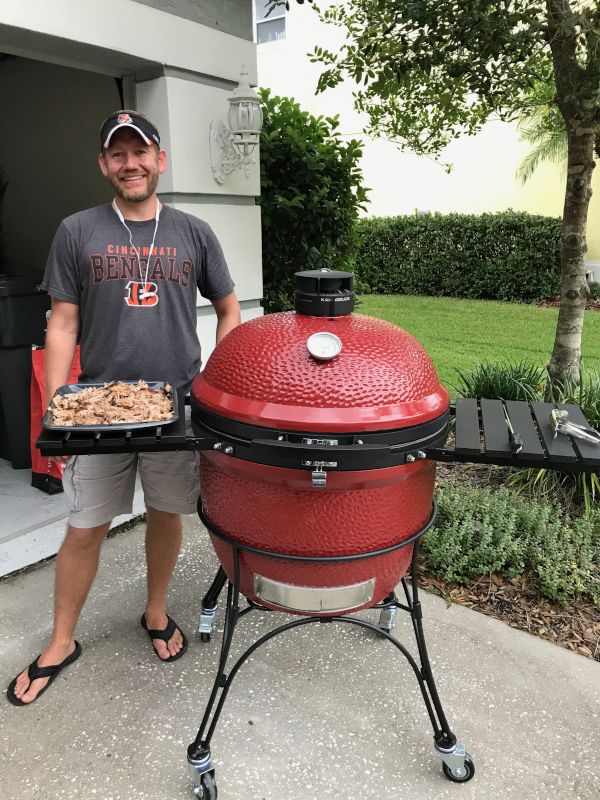 Greg Smoking Up Some Dinner