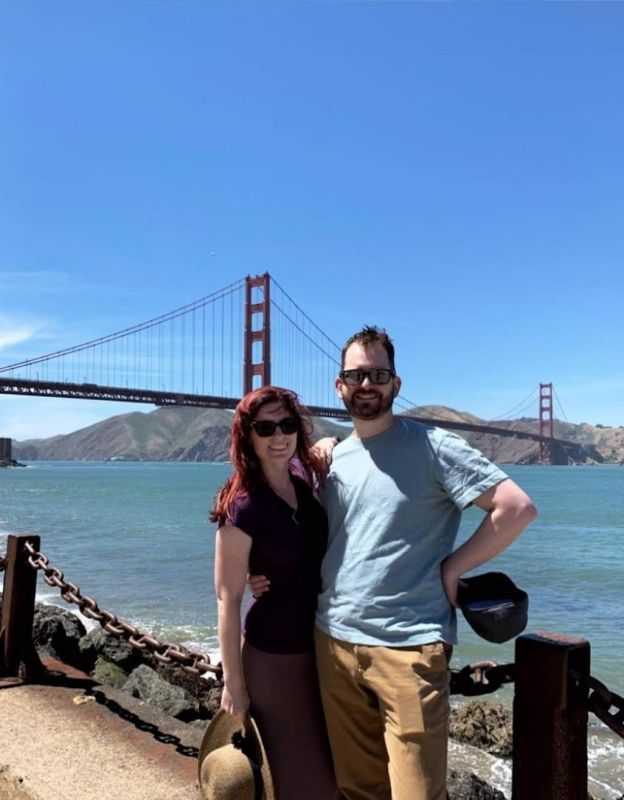 At the Golden Gate Bridge