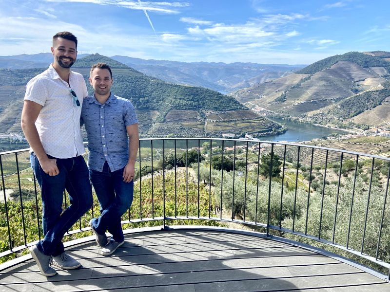 At the Duoro Valley in Portugal
