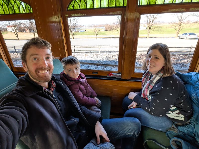 Enjoying the Christmas Train