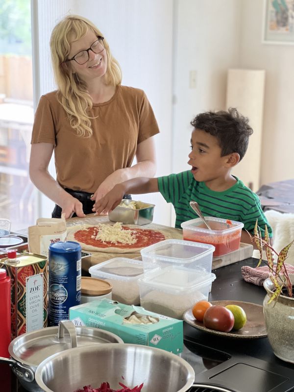 Making Pizza With Our Nephew