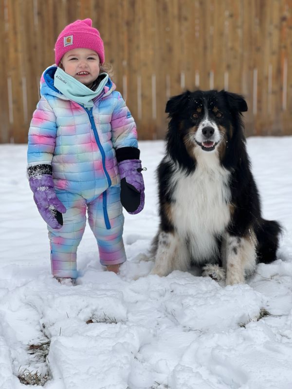 Snow Day With Our Pup, Mya