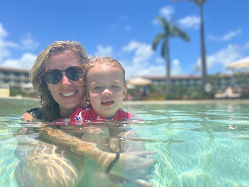 At the Pool in Mexico