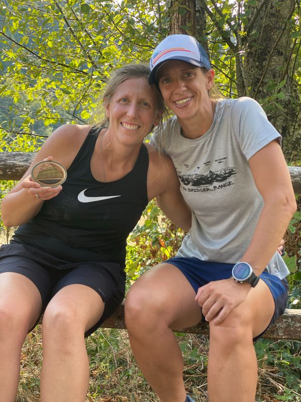 Celebrations After Receiving Buckle for Running 100+ Miles in a Race -Keely Earned Her Buckle in 2019 and Anique in 2021