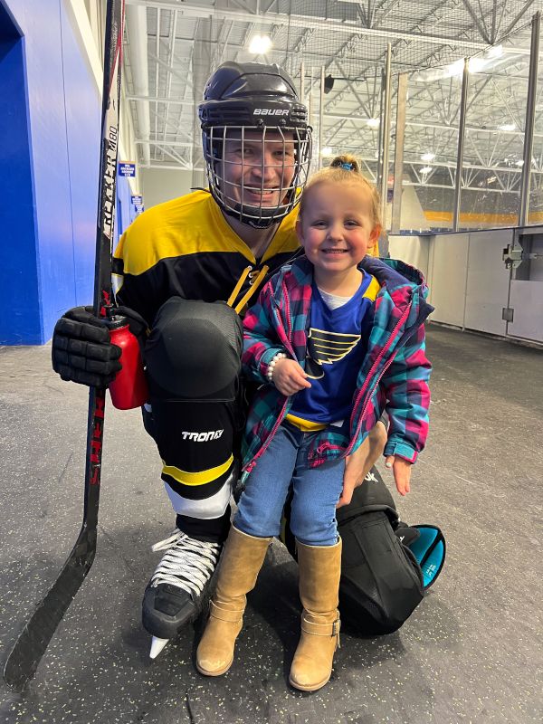 Jeremy & Annabelle After a Hockey Game