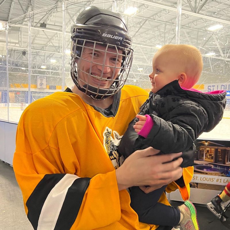 Jeremy & Annabelle After a Hockey Game