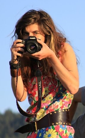 Krysta Photographing Tom McCall Wildflower Preserve, Oregon