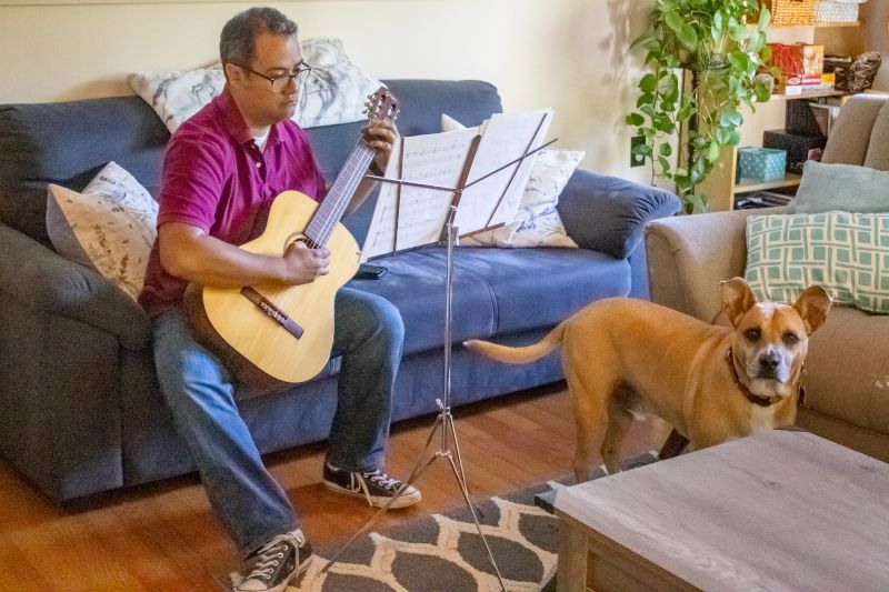 Playing Guitar