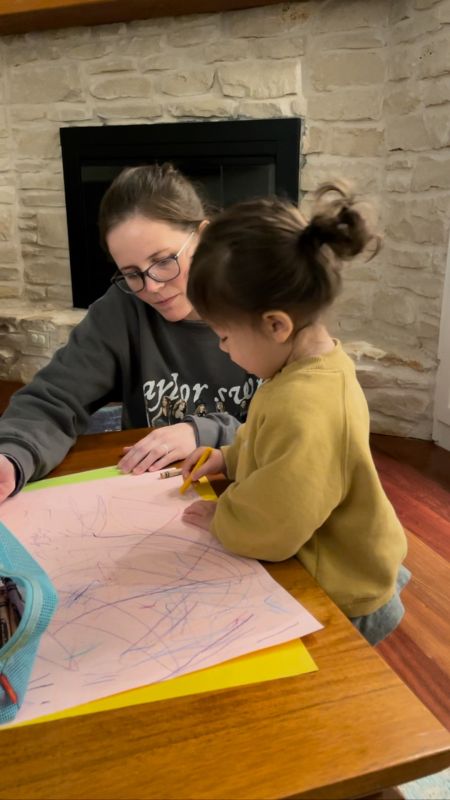Alex Drawing With Our Niece
