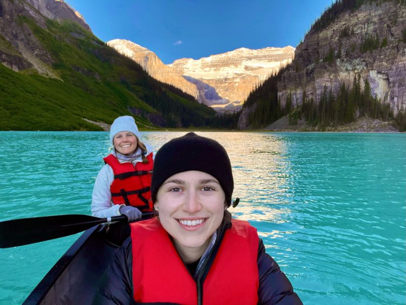 Kayaking on a Beautiful Lake in Canada