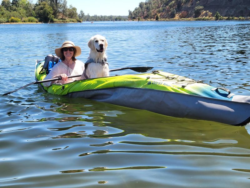 Kayaking at a Lake Near Our House