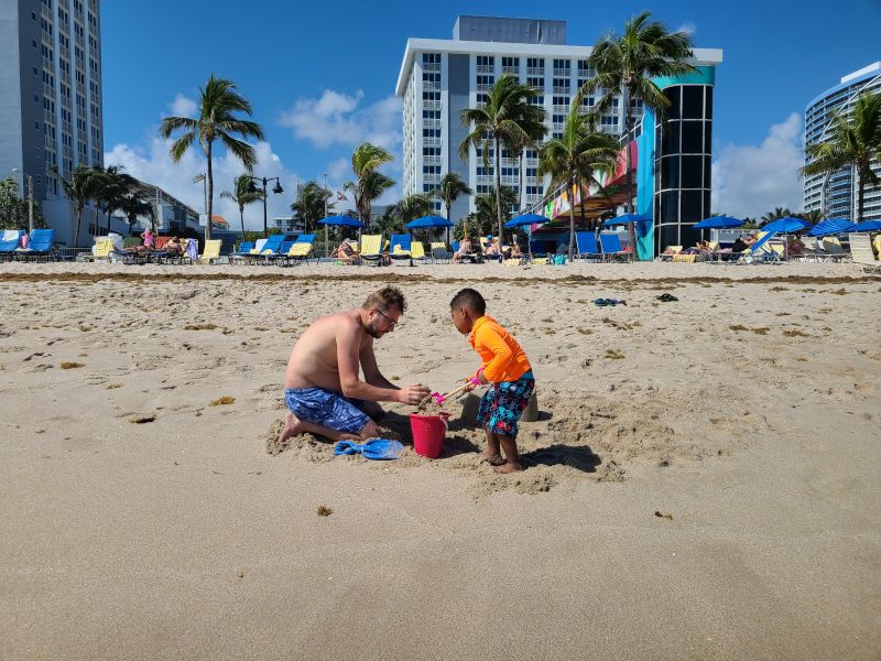 Dima & Vaughn at the Beach