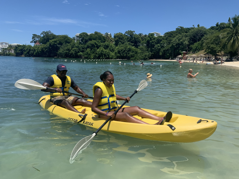 Kayaking at the Beach