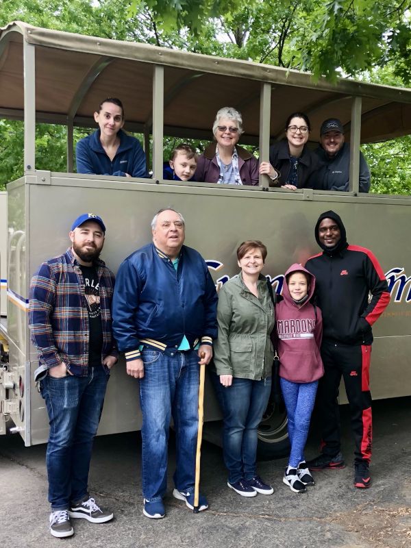 Members of Both Families at Grant's Farm Private Tour