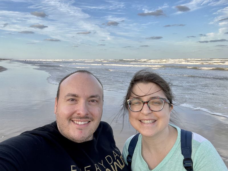 On the Beach at South Padre Island, Texas