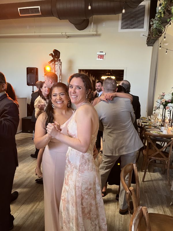 Dancing at Jessica's Sister's Wedding