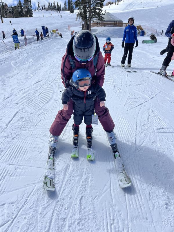 Skiing Together