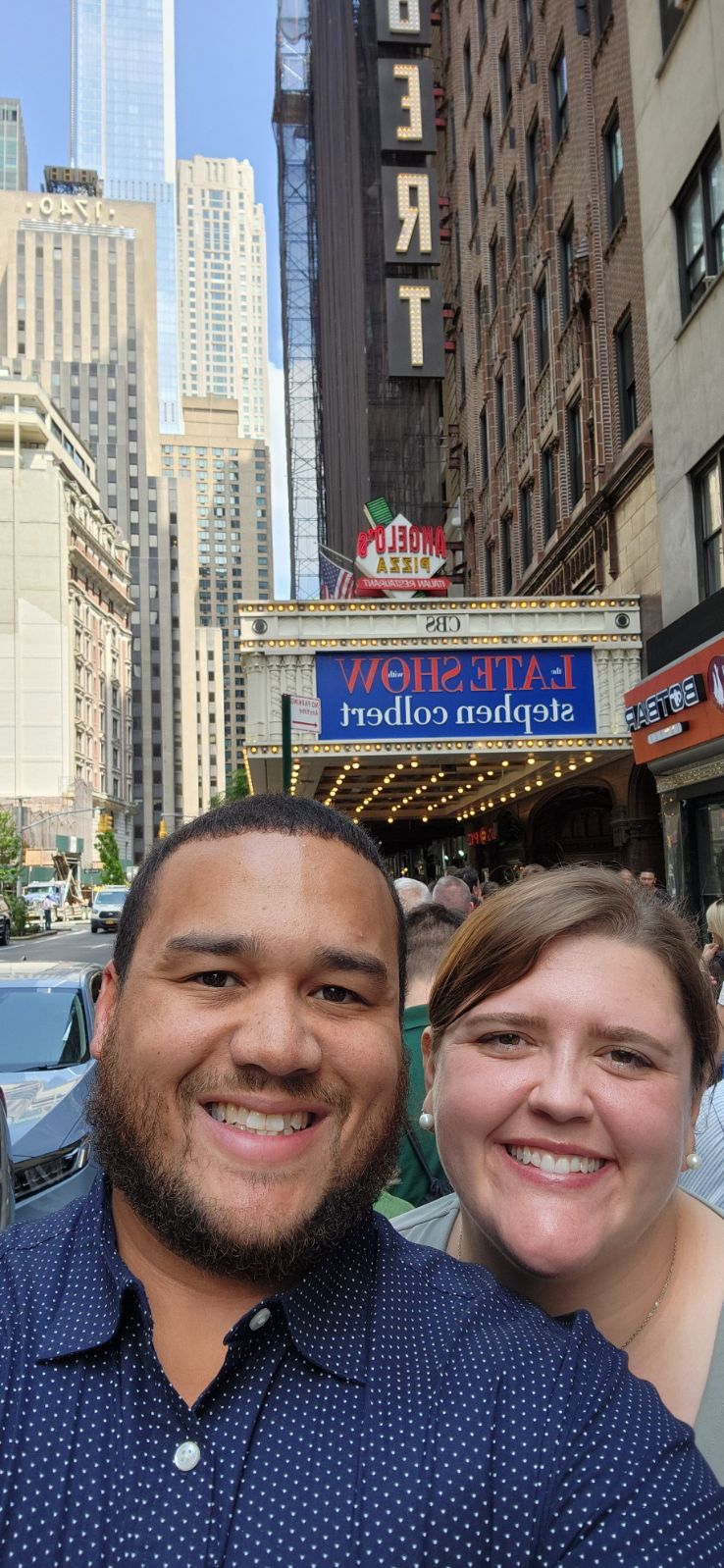 At the Late Show in NYC