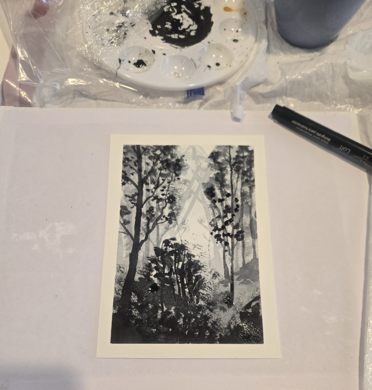 A Greeting Card Melanie Painted