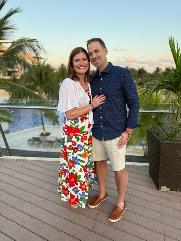 Dressed Up for Geneva's Dad's Retirement Party
