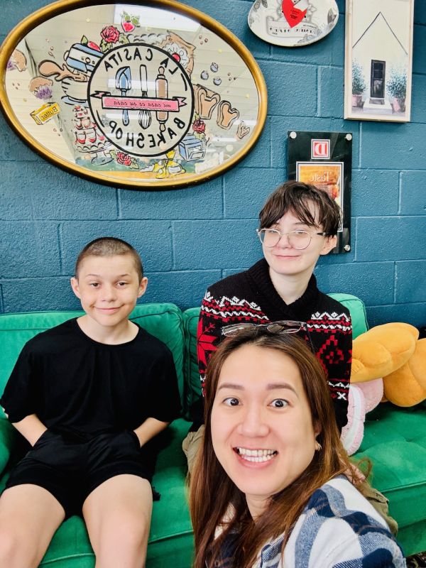 Giang with Her Niece and Nephew