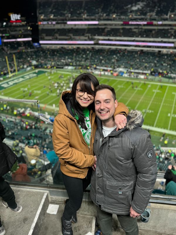 At an Eagles Game