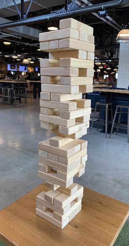 Playing Giant Jenga