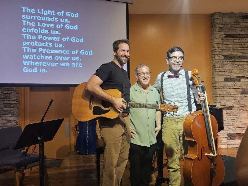 Steve Playing Cello at Church
