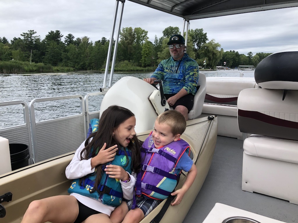 Boating with the Niece and Nephew