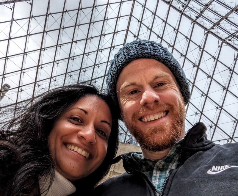 Rainy Day at the Louvre in Paris