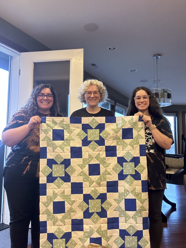 A Quilt Aneesa, Her Mom, and Sister Made