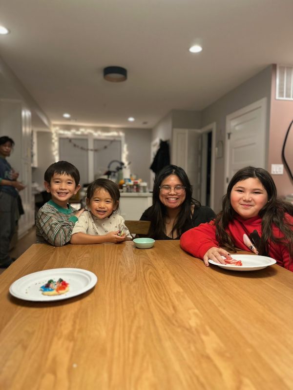 Making Cookies with Nieces and Nephew