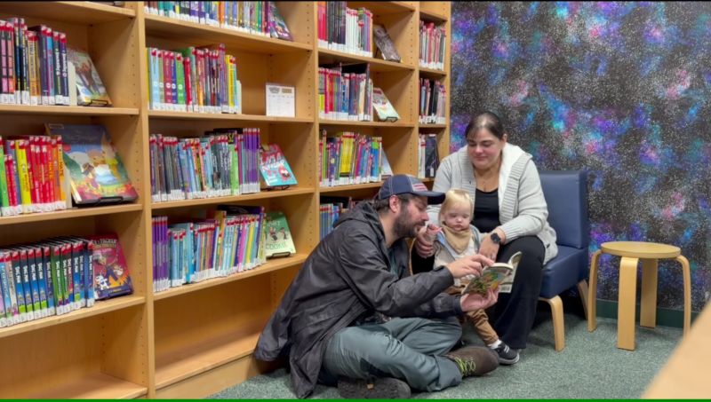 Reading at the Library