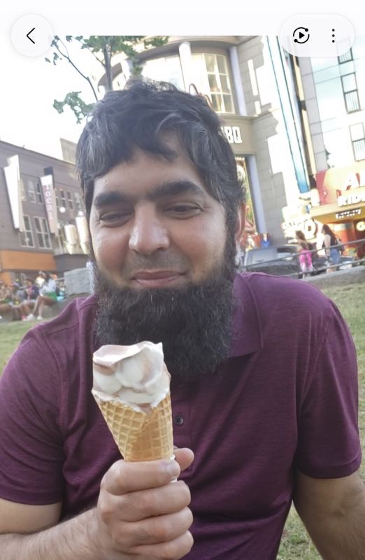 Enjoying Ice Cream