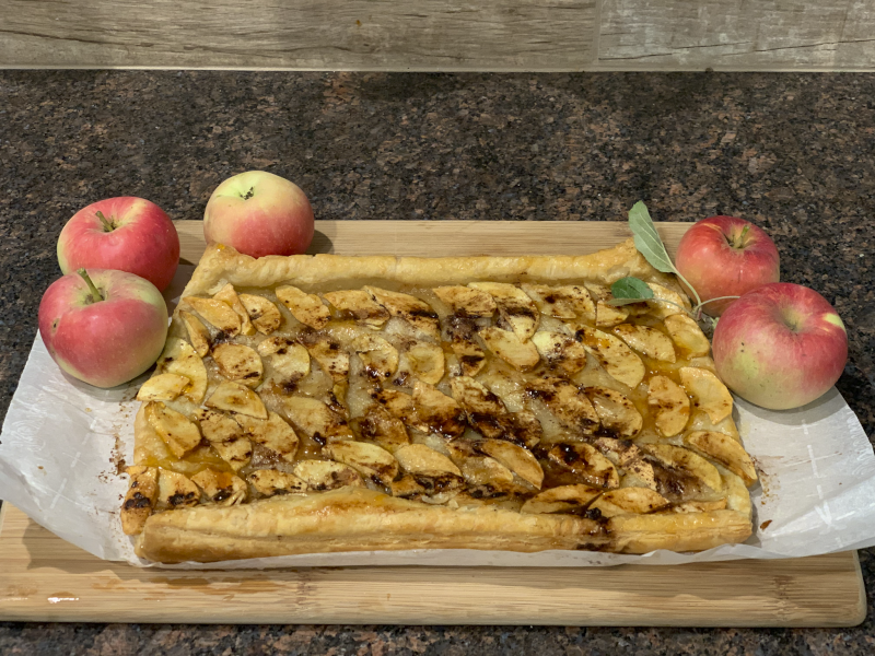 Baking With Apples From Our Front Yard in the Fall