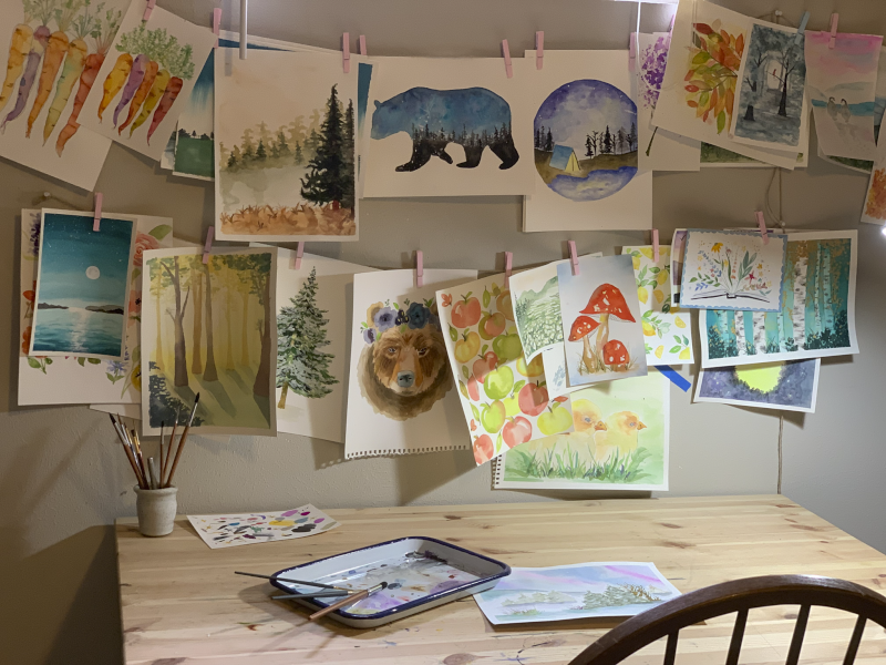 Watercolor Painting Is One of Kristen's Favorite Ways to Relax