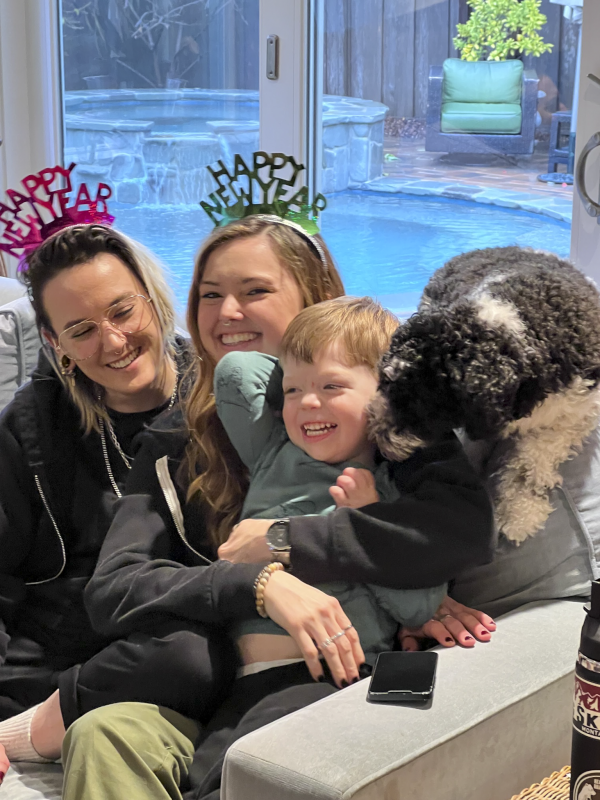 Happy New Year from the Family Including the Pup!