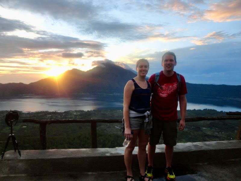 Hiking a Volcano in Bali